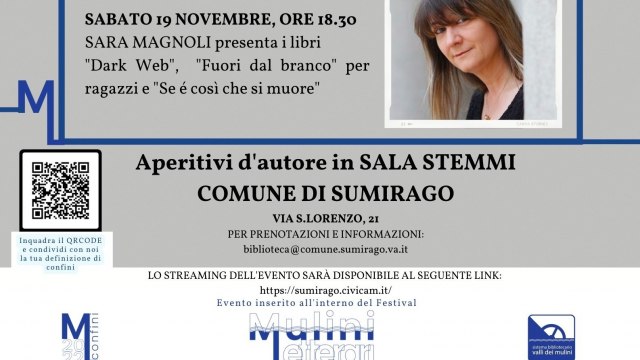 SARA MAGNOLI presenta i libri "Dark Web", "Fuori dal branco" per ragazzi e "Se è così che si muore"